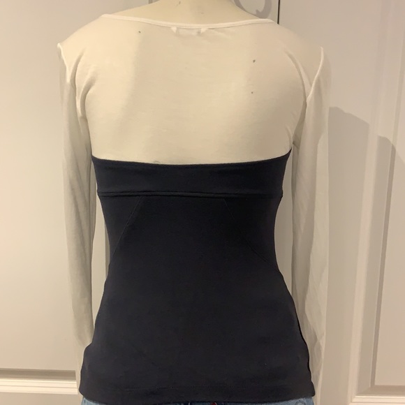 Club Monaco blue white top - Picture 5 of 12